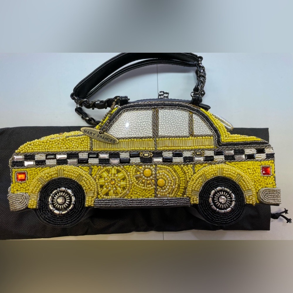 NWOT Mary Frances Taxi Cab handbag purse